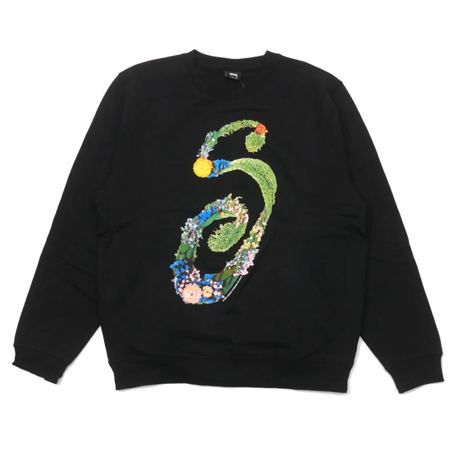 STUSSY 新品 ステューシー Floral S Crew クルースウェット