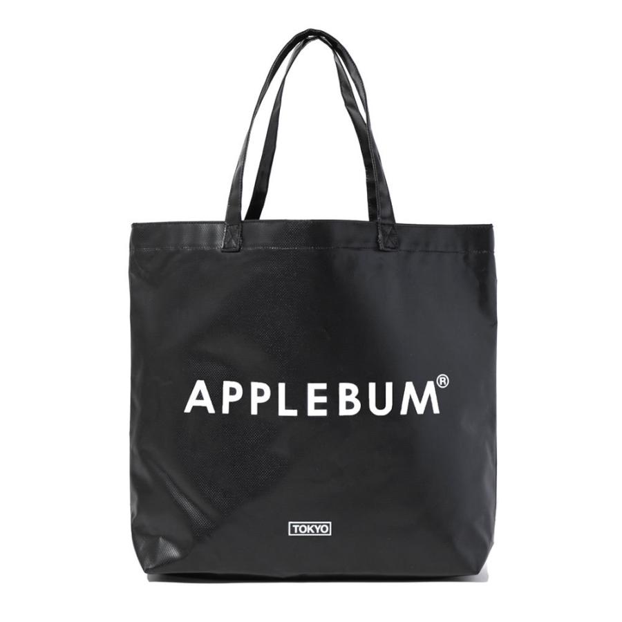 【APPLEBUM】ロゴ トートバッグ (M)【Black】新品 APPLEBUM 新品 アップルバム Logo PVC Totebag トートバッグ