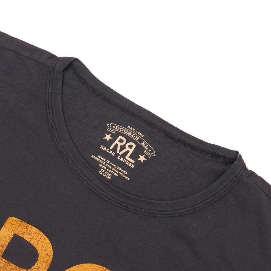 RRL ロゴプリント 黒 Tシャツ（ダブルアール）定番ラルフローレン半袖Tシャツ Double RL 新品 ダブルアールエル LOGO JERSEY TEE ロゴ Tシャツ