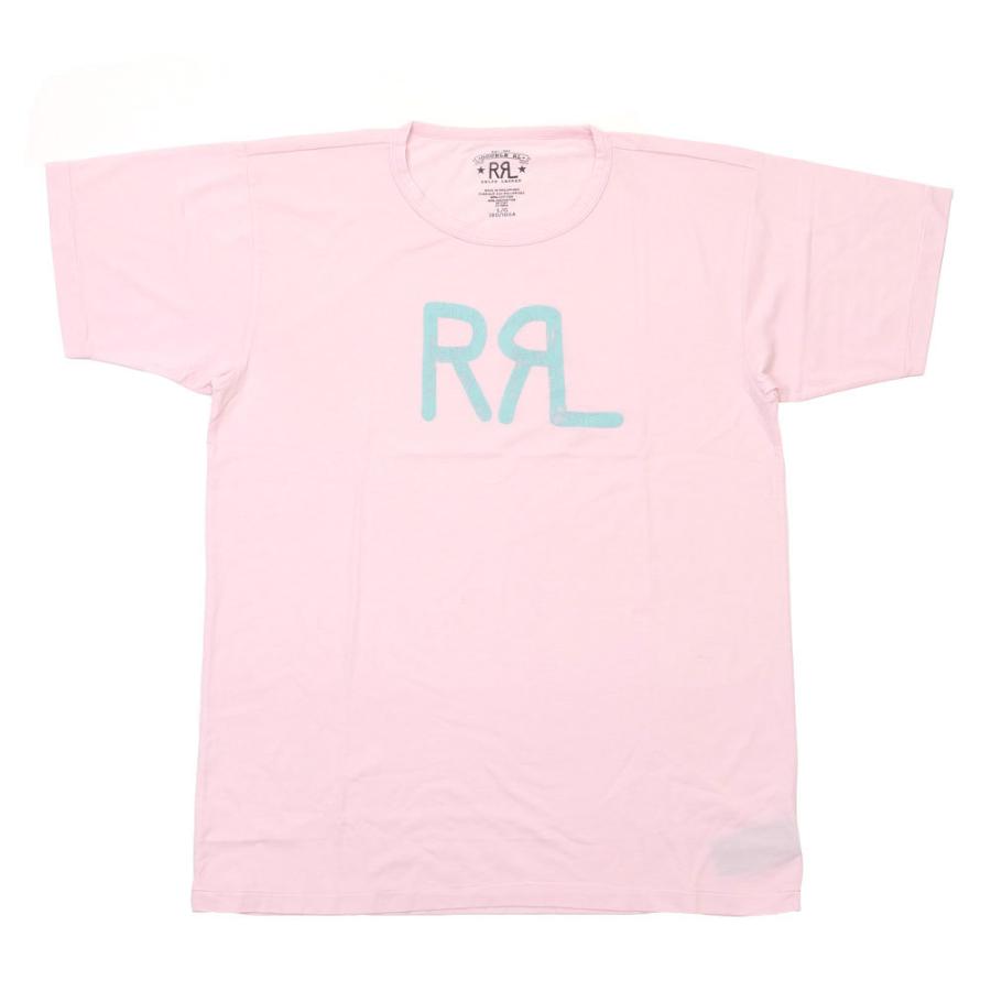 RRL ピンク Tシャツ Sサイズ RRL ロゴTシャツ ピンクSサイズ - メルカリ