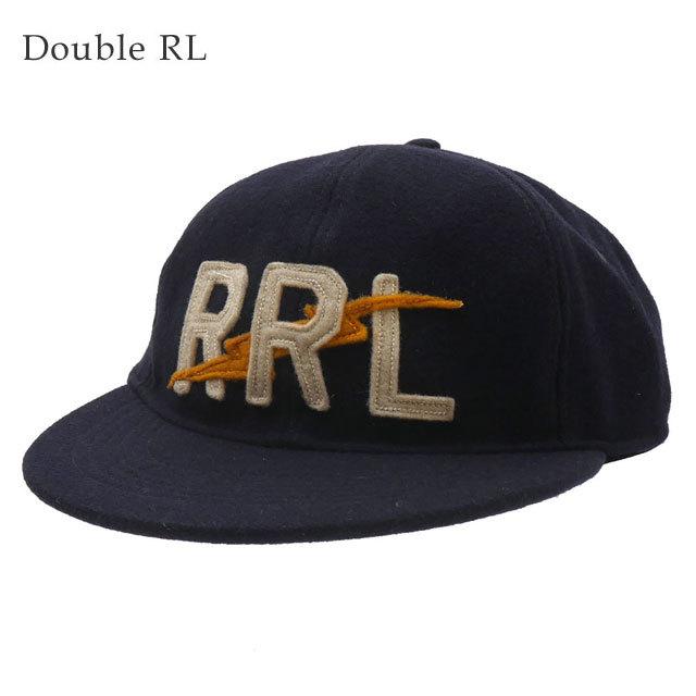 DOUBLE RL ネイビー キャップRRL