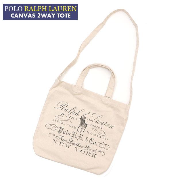 新品 ポロ ラルフローレン POLO RALPH LAUREN CANVAS 2WAY TOTE トート