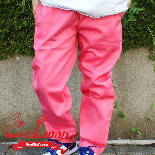 新品 クックマン Cookman Chef Pants シェフ パンツ STRAWBERRY PINK ストロベリー ピンク