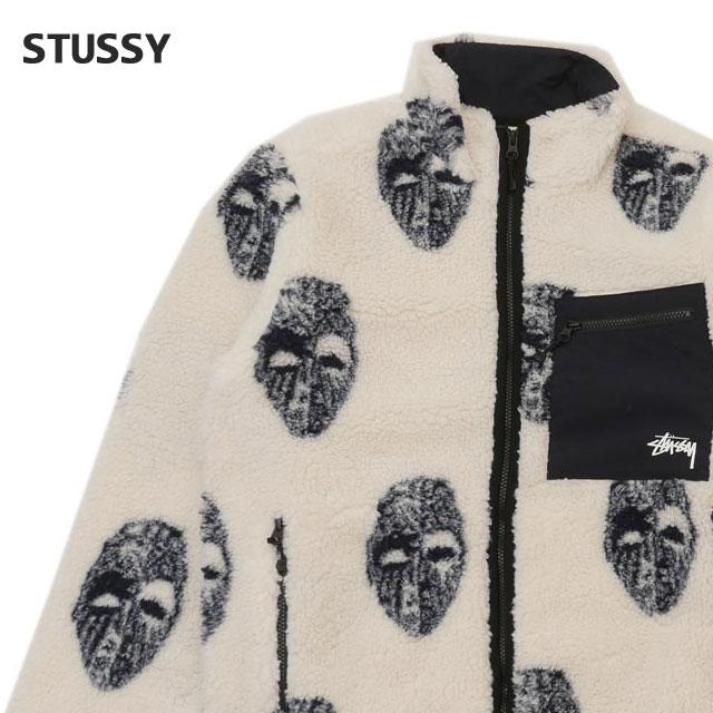 STUSSY 新品 ステューシー Mask Jacquard Sherpa Jacket ジャカード 