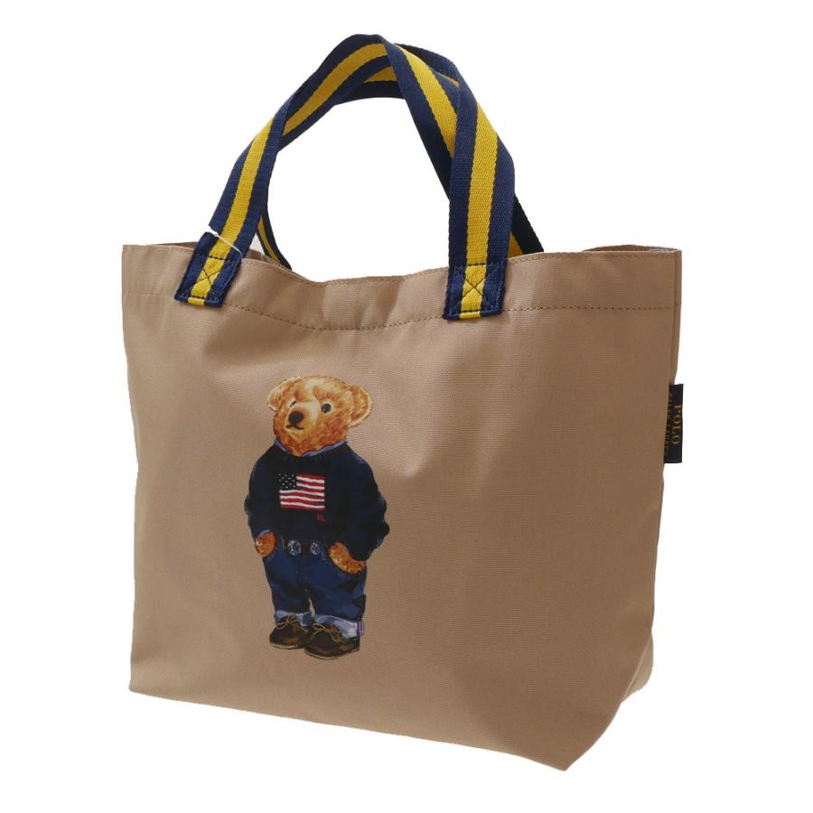 Ralph Lauren トートバッグ ベージュ/ブラウン キャンバス ショッパー トート（トートバッグ）｜POLO RALPH