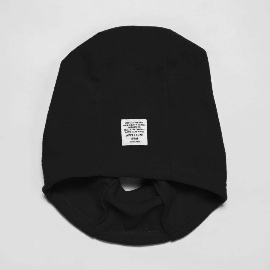 アップルバム　フリースフード　黒色 APPLEBUM（アップルバム） 【期間限定特別価格】 新品 APPLEBUM Fleece
