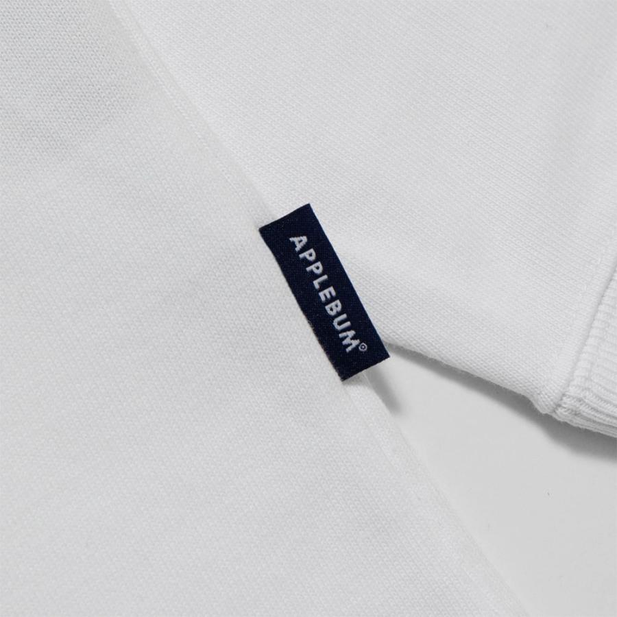 APPLEBUM 長袖Tシャツ meshホワイト アップルバム ロゴ ロングスリーブ ティーシャツ | APPLEBUM