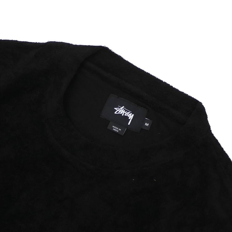 新品 ステューシー STUSSY Terry Pocket Tee ポケット Tシャツ BLACK