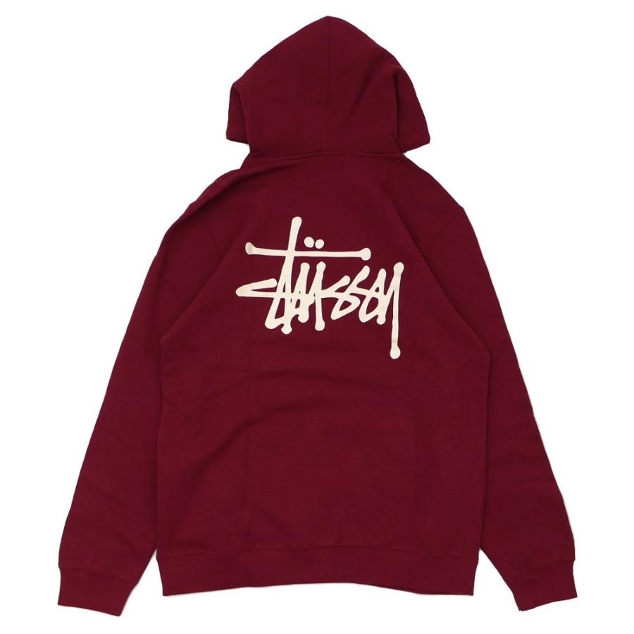 【即完モデル‼︎】STUSSY◎茶 ストックロゴ パーカー C969 STUSSY ステューシー STOCK LOGO APP 118391 パーカー フード