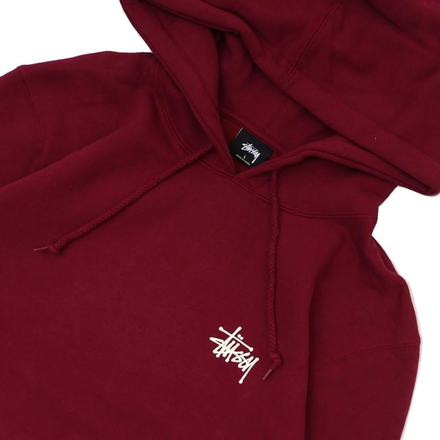 Stussy バーガンディ フード付きジャケット Stussy【ステューシー】キャンバス フード付きジャケット 赤 (STUSSY