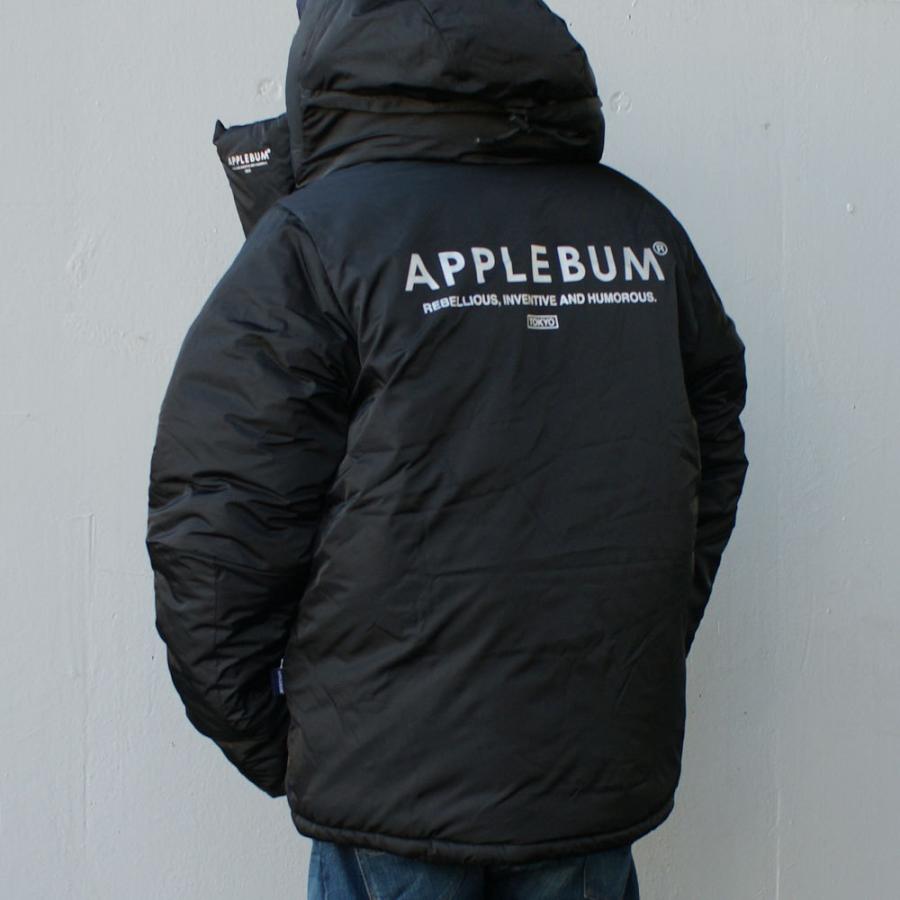 新品 アップルバム APPLEBUM Logo Hoody Jacket ジャケット BLACK メンズ OUTER｜essense｜02