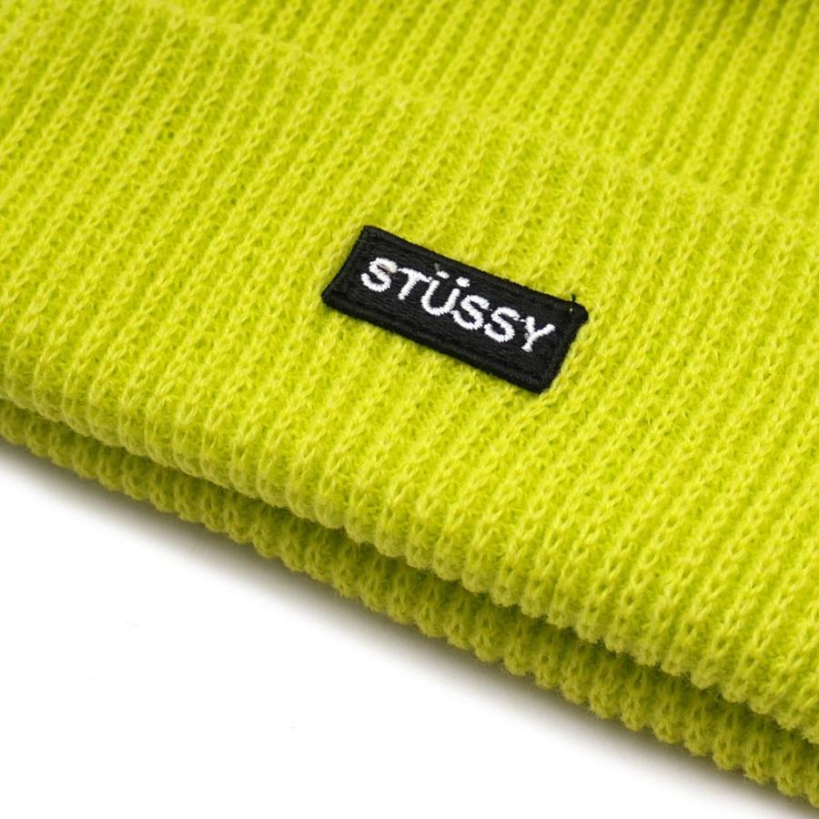 stussy ニット帽 イエロー STUSSY イエローニット帽 - メルカリ