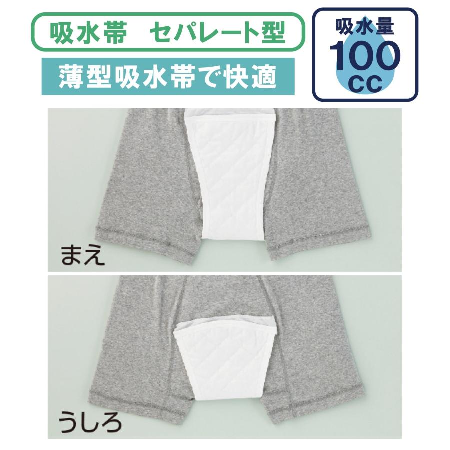 100cc 男性用 失禁ボクサーパンツ 大容量 失禁パンツ 紳士 尿漏れ