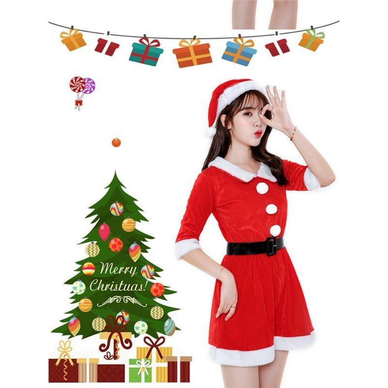 新品発売中 クリスマス パーティードレス ワンピース レディース クリスマスコスチューム セクシー セット 大人 サンタ服 仮装 送料無料 Pdd4 エクスプローシブセールス 通販 Yahoo ショッピング