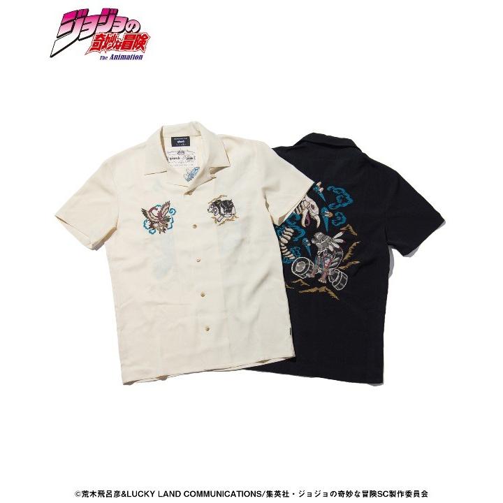 GLAMB グラム × ジョジョの奇妙な冒険 Iggy vs Pet Shop SH 半袖シャツ 