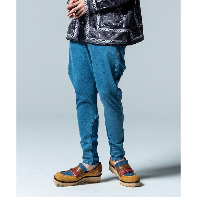 glamb ポリーデニムインディゴサルエルスキニーデニム