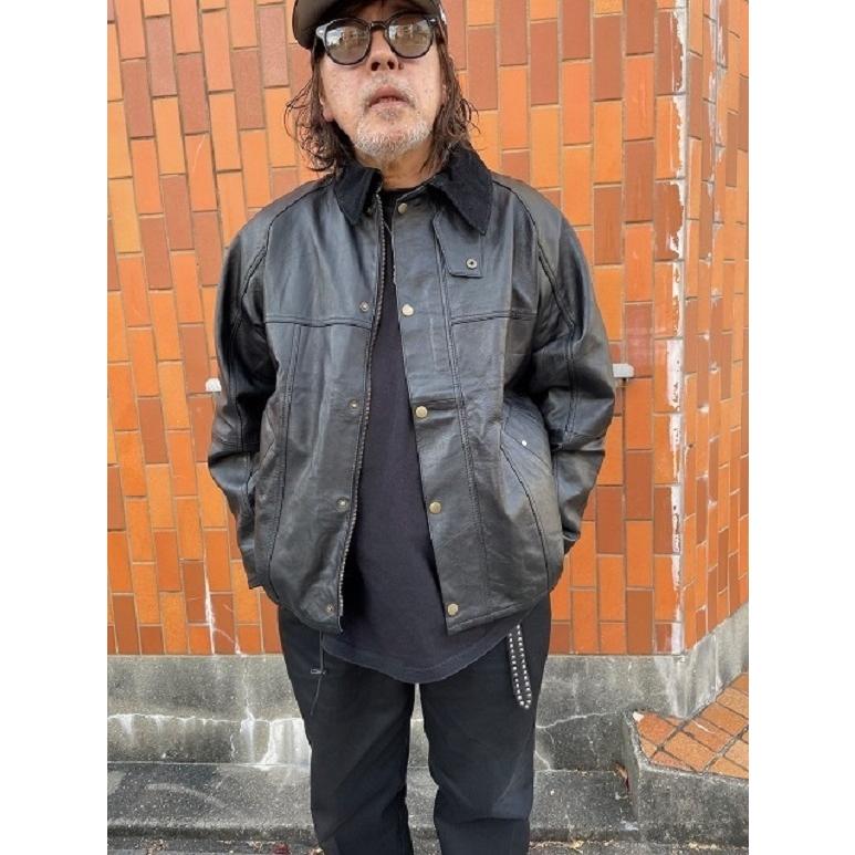 yoused play vintage Yoused ユーズド Leather Classic Warden Jacket 