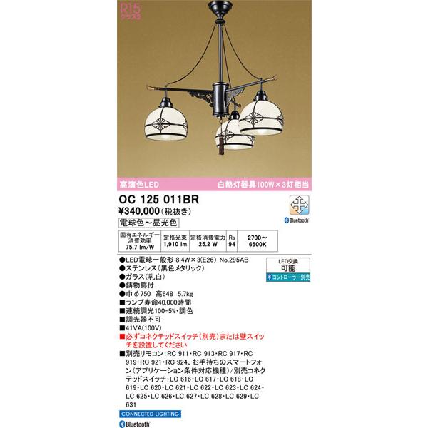 【関東限定販売】オーデリック「OC125011BR」LEDシャンデリア／ペンダントライトタイプ／要工事_1