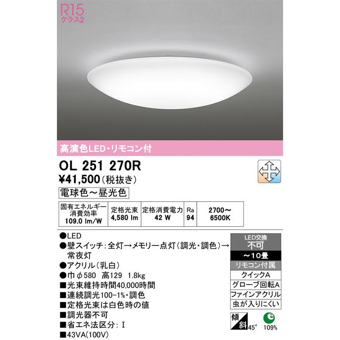 Panasonic（パナソニック） 【オーデリック】「OL251270R」LED