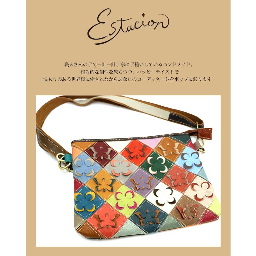 エスタシオン　ショルダーバッグ　2way 送料無料 バッグ エスタシオン レディース estacion 本革