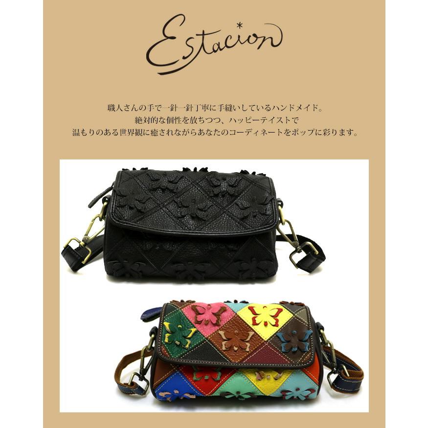 エスタシオン　ショルダーバッグ　ハンドバッグ バッグ エスタシオン 靴 レディース estacion 本革 ブランド