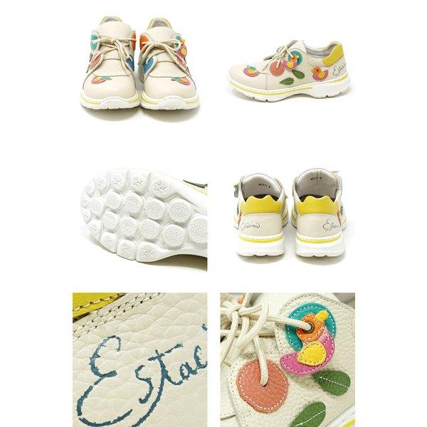 送料無料 スニーカー エスタシオン 靴 レディース estacion 本革