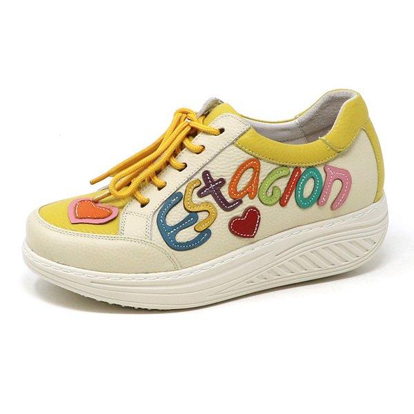 送料無料 スニーカー エスタシオン 靴 レディース estacion 本革