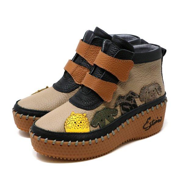 エスタシオン Estacion レディース ショートブーツ ワンちゃん 本革 エスタシオン Estacion ショートブーツ 本革 レザー レディース XE115