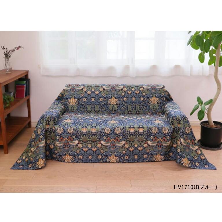William Morris キルト ベッドスプレッド マルチカバー日本製