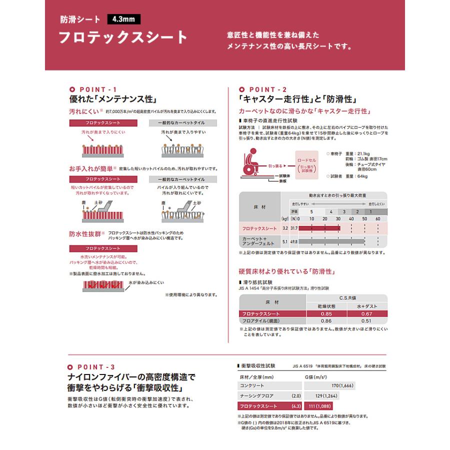サンゲツ（SANGETSU） 施設用床材シート PG-24133〜PG-24134 ダンガリー S-FLOOR 2025-2027 防滑シート ...