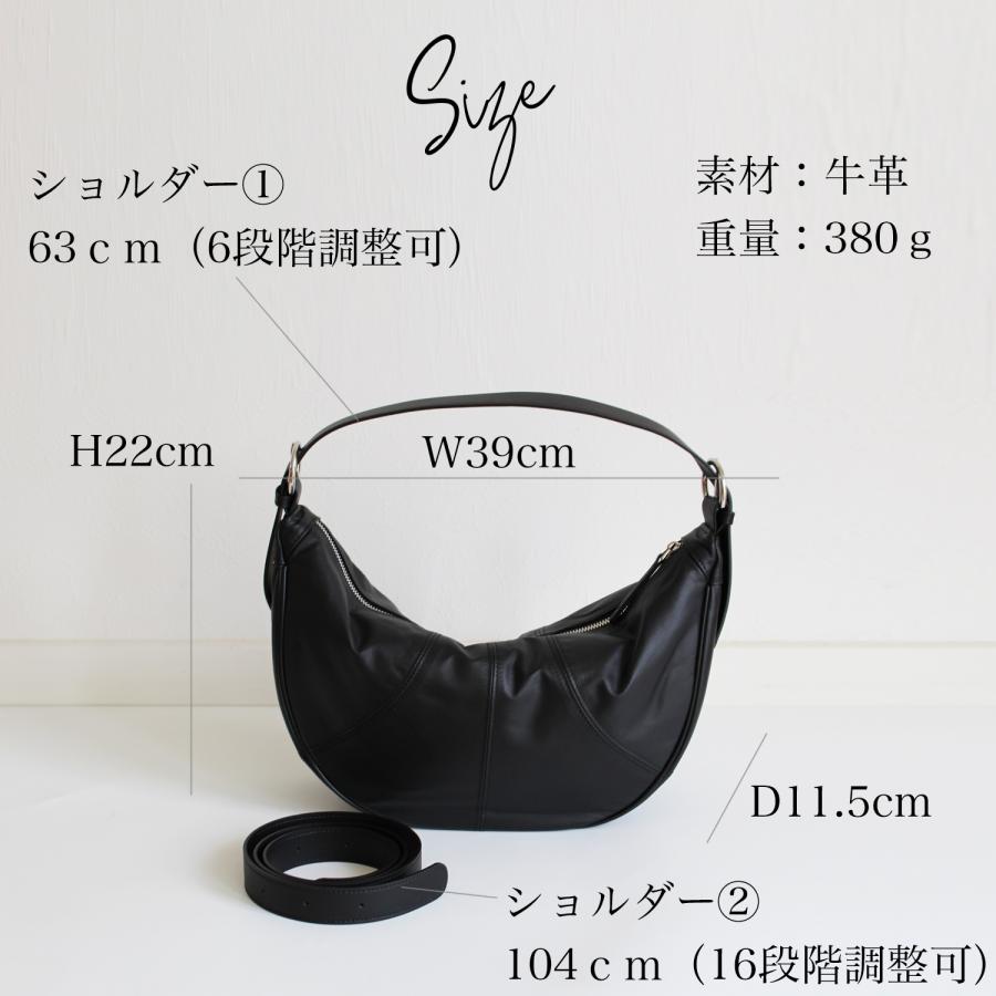 クロワッサン型バッグ 牛革 レザー 本革 2wayシルバーバッグ クロワッサン型バッグ 牛革 レザー 本革 2wayシルバーバッグ
