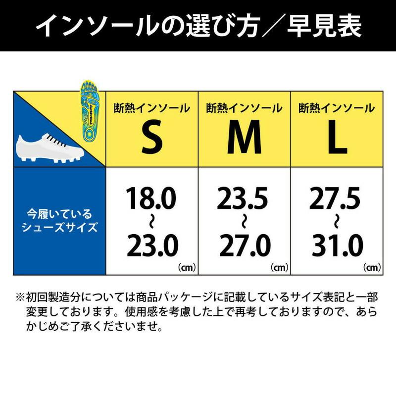 Activital アクティバイタル 断熱インソール 男女兼用 サイズ S M L  寒さ対策 暖かい スポーツ インソール 遮熱 断熱 断冷 暑さ対策 マラソン サッカー｜este｜09