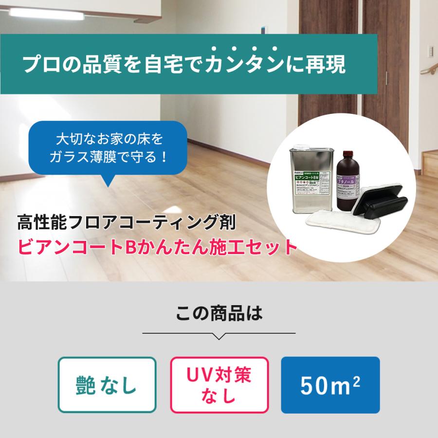 62%OFF!】 SanShopビアンコートＢかんたん施工セット 艶なし UV対策有