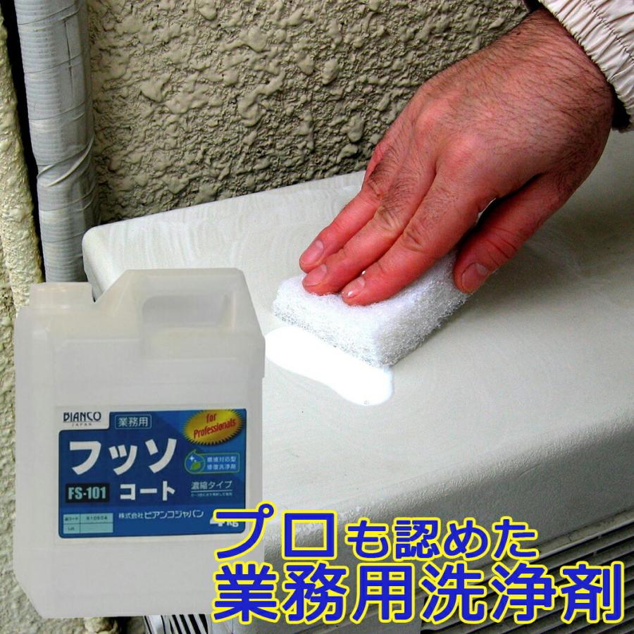 フッソコート 4kg（ポリ容れもの）FS-101 ビアンコジャパン特約売りわたす店 マルチクリーナー-キッチン、日用品、文具-掃除用具