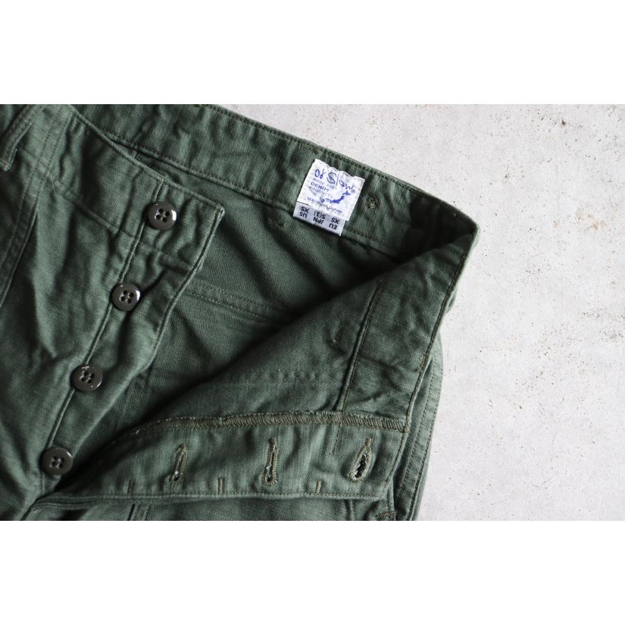 orSlow オアスロウ US ARMY FATIGUE PANTS アーミーファティーグパンツ 01-5002-16 レギュラーフィット ユニセックス コットン バックサテン｜estervester｜07