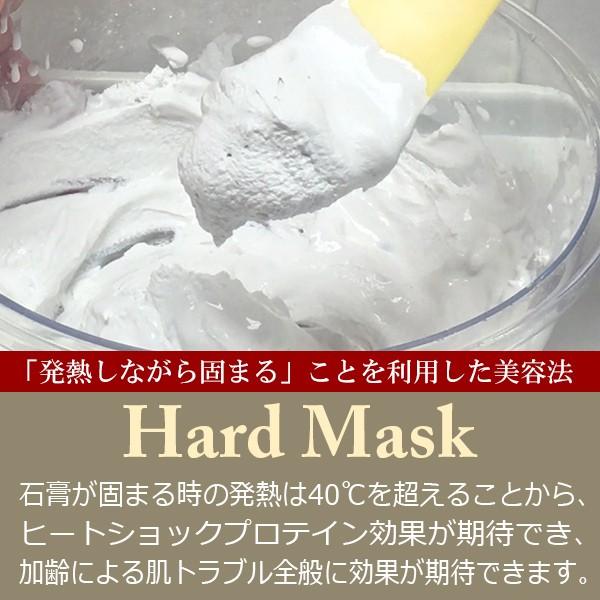 1回440円 エステ業務用 石膏パック「Hard Mask」5回分（250g×5袋）エステ業務用 ハードマスク ホット クレイマスク / 即日発送｜esthenojikan｜02