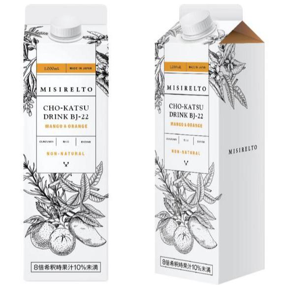 ミシレルト CHO-KATSU ドリンク BJ-22 マンゴー&オレンジ 1000mL