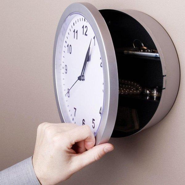 へそくり時計 秘密の掛け時計 壁掛け 時計型 隠し金庫 へそくりに最適