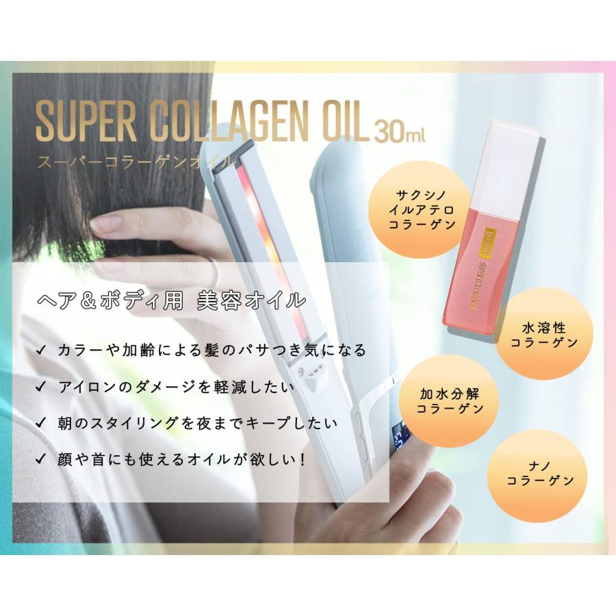 コラーゲンヘアアイロンLV ＋ スーパーコラーゲンオイル1本セット ヘア