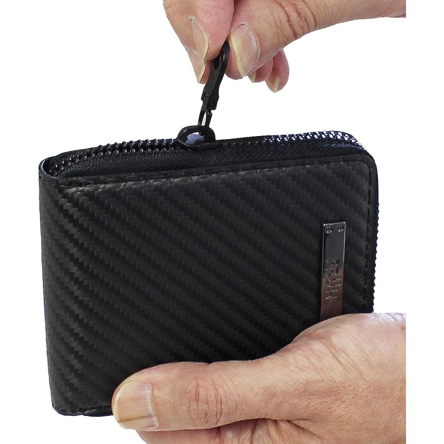 FRUH フリュー リアルカーボン コンパクトウォレット GL045 リアル