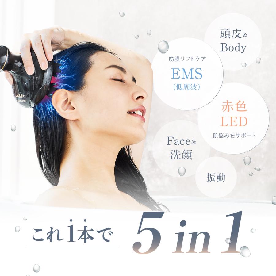 WAVEWAVE EMS スカルプヘッドスパ 電動ブラシ WAVEWAVE スカルプ ヘッドスパ EMS 頭皮ブラシ Scalp Head SPA