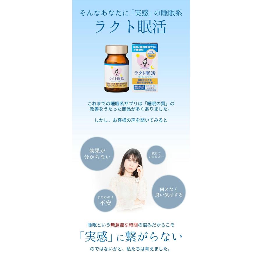 ラクト眠活 180粒 機能性表示食品 ラクトフェリン 270mg含有