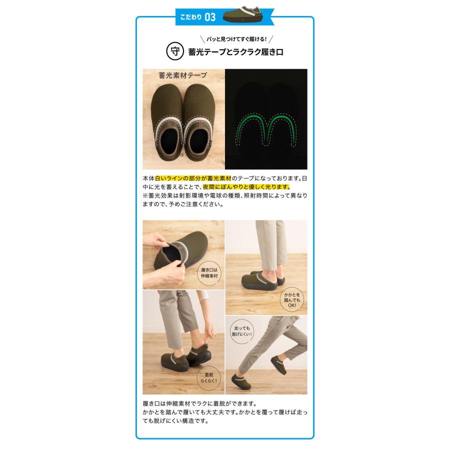 【メーカー直送/代引不可】防災のプロ監修！SONAENO 防災ライトルームシューズ 防災スリッパ 光って安心 防災用 避難 非常用 災害 停電 台風 防災グッズ 正規品の画像