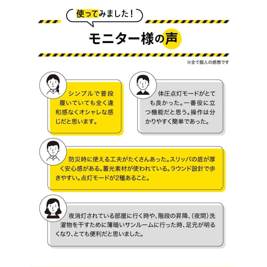 【メーカー直送/代引不可】防災のプロ監修！SONAENO 防災ライトルームシューズ 防災スリッパ 光って安心 防災用 避難 非常用 災害 停電 台風 防災グッズ 正規品の画像