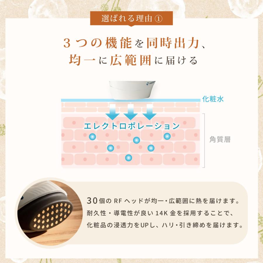 sanobi スタンプリフトフェザー ミルキーホワイト BL-SA1 小型美顔器