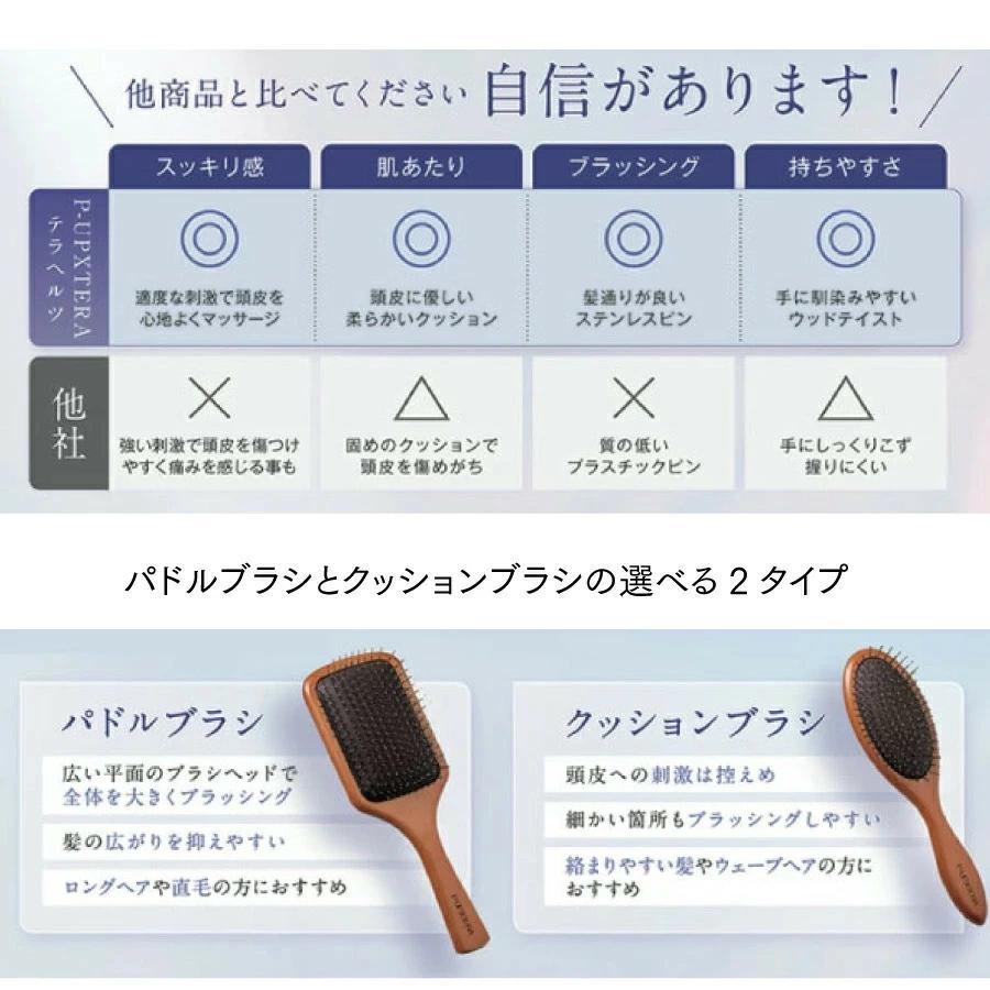 P-UP XTERA テラヘルツ クッションブラシ ピーアップ エクステラ 頭皮