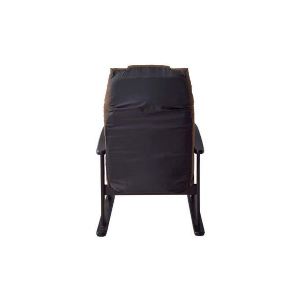 リクライニングチェア パーソナルチェア 幅58cm ブラウン 木製