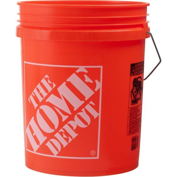 バケツ 約直径30×高さ37cm オレンジ アメリカ製 完成品 アウトドア