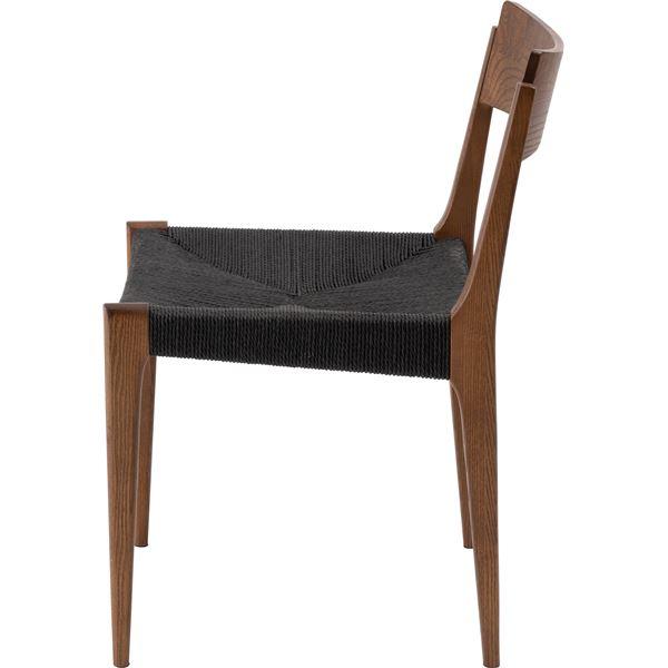座椅子 ペーパーコード【２脚セット】② 2脚セット〕ペーパーコードチェア 約幅46cm ブラウン 完成品
