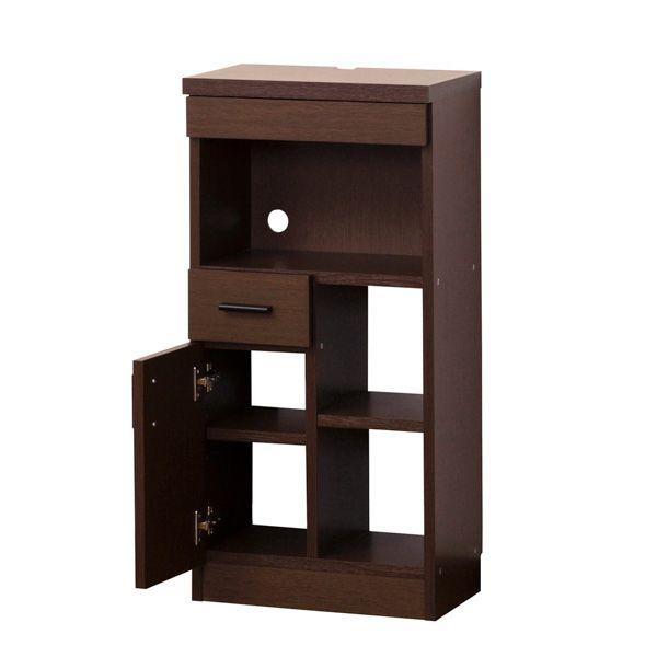 NEWルーター収納 約幅40cm ブラウン 完成品 : エスティムヤフー